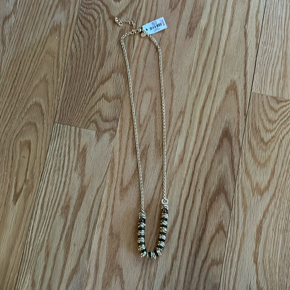 NWT Talbots tortoiseshell and gold-tone long necklace